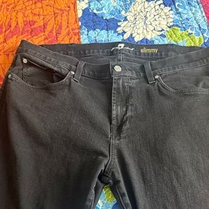 7 For All Mankind Charcoal Slimmy Jeans